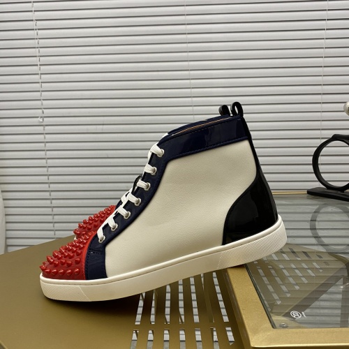Replica Christian Louboutin High Tops Shoes For Men #955650 $92.00 USD for Wholesale