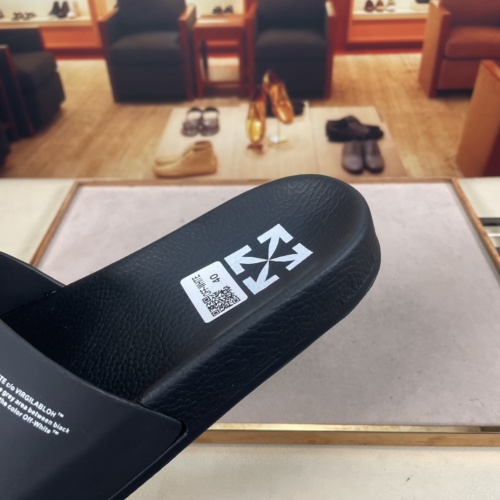 Replica Off-White Slippers For Men #956181 $42.00 USD for Wholesale