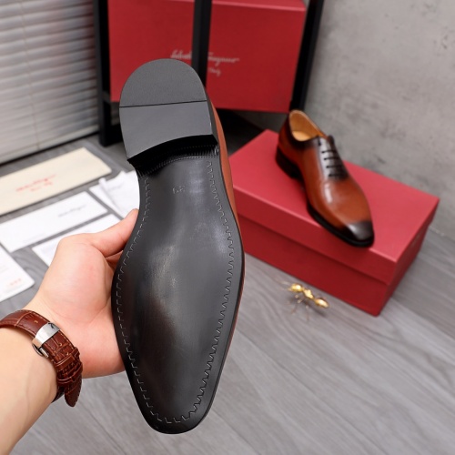 Replica Ferragamo Leather Shoes For Men #956448 $80.00 USD for Wholesale
