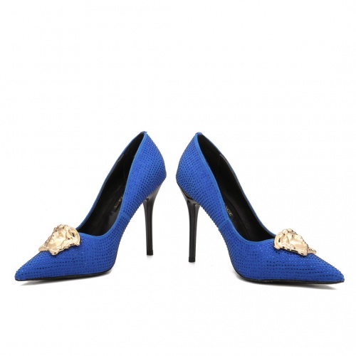 Replica Versace High-Heeled Shoes For Women #958840 $80.00 USD for Wholesale
