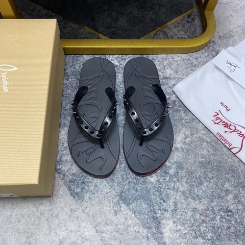Replica Christian Louboutin CL Slippers For Men #959199, $42.00 USD, [ITEM#959199], Replica Christian Louboutin CL Slippers outlet from China