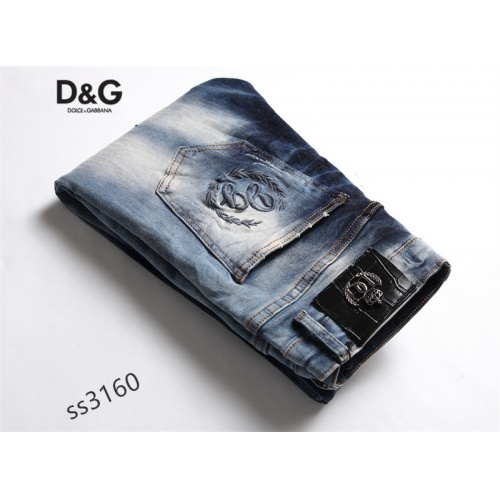 Replica Dolce & Gabbana D&G Jeans For Men #959233 $48.00 USD for Wholesale