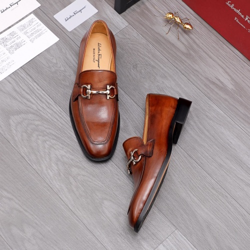 Replica Salvatore Ferragamo Leather Shoes For Men #961297, $82.00 USD, [ITEM#961297], Replica Salvatore Ferragamo Leather Shoes outlet from China
