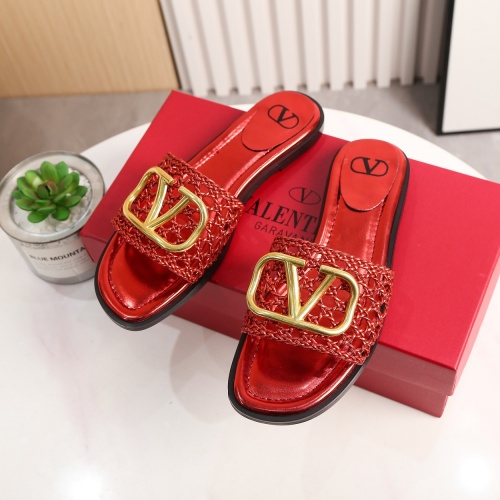 Replica Valentino Slippers For Women #962048 $60.00 USD for Wholesale