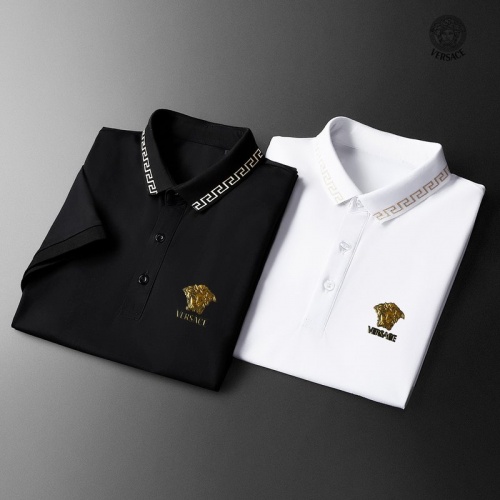 Replica Versace T-Shirts Short Sleeved For Men #962966 $38.00 USD for Wholesale