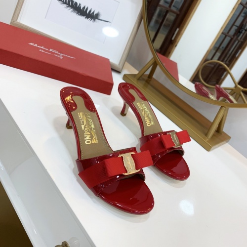 Replica Salvatore Ferragamo Slippers For Women #964059 $82.00 USD for Wholesale