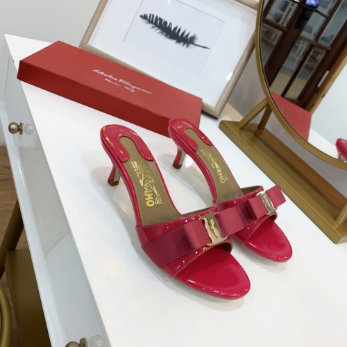 Replica Salvatore Ferragamo Slippers For Women #964064 $82.00 USD for Wholesale