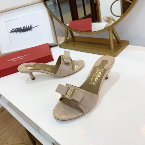 Replica Salvatore Ferragamo Slippers For Women #964066 $82.00 USD for Wholesale