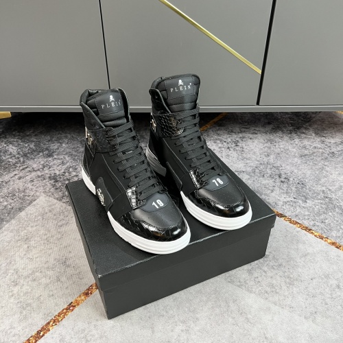 Replica Philipp Plein PP High Tops Shoes For Men #964192, $112.00 USD, [ITEM#964192], Replica Philipp Plein PP High Tops Shoes outlet from China