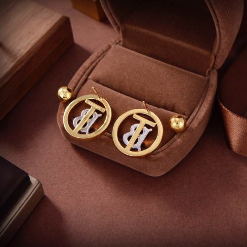 Replica Burberry Earrings For Women #965704 $27.00 USD for Wholesale