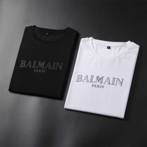 Replica Balmain T-Shirts Short Sleeved For Men #966524 $32.00 USD for Wholesale