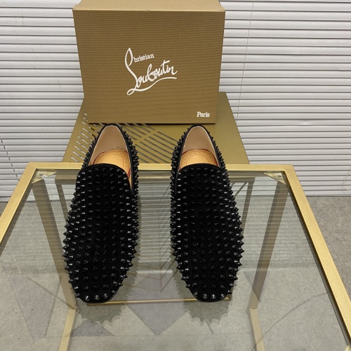 Replica Christian Louboutin Leather Shoes For Men #968479 $85.00 USD for Wholesale