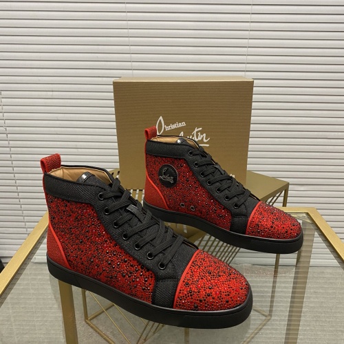 Replica Christian Louboutin High Tops Shoes For Men #968484, $96.00 USD, [ITEM#968484], Replica Christian Louboutin High Top Shoes outlet from China