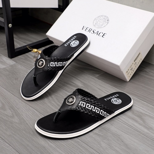 Replica Versace Slippers For Men #968608, $42.00 USD, [ITEM#968608], Replica Versace Slippers outlet from China
