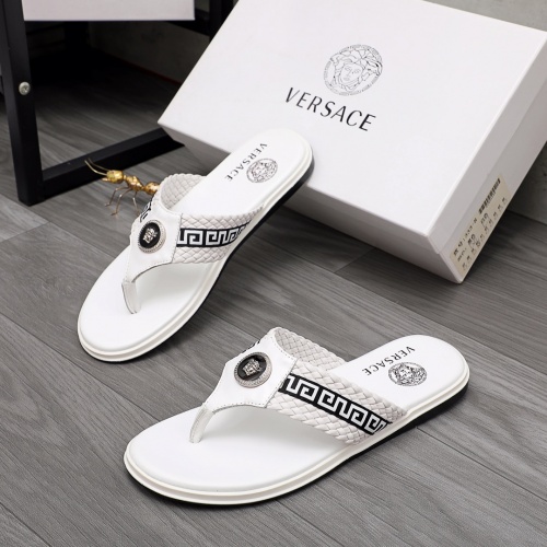Replica Versace Slippers For Men #968610, $42.00 USD, [ITEM#968610], Replica Versace Slippers outlet from China