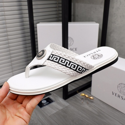 Replica Versace Slippers For Men #968610 $42.00 USD for Wholesale