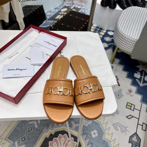Replica Salvatore Ferragamo Slippers For Women #968864 $88.00 USD for Wholesale