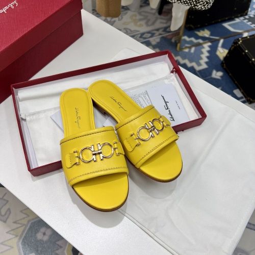Replica Salvatore Ferragamo Slippers For Women #968865 $88.00 USD for Wholesale