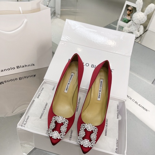 Replica Manolo Blahnik High-Heeled Shoes For Women #969761 $85.00 USD for Wholesale