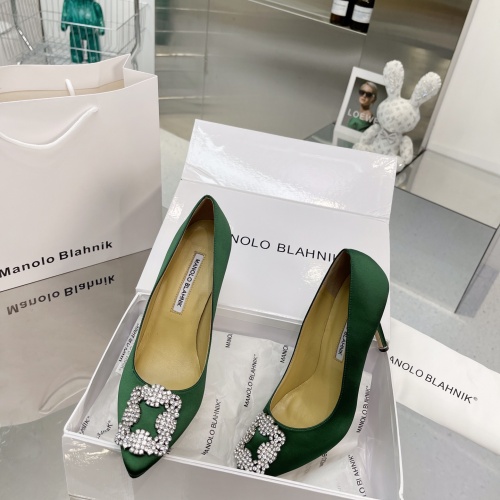 Replica Manolo Blahnik High-Heeled Shoes For Women #969766 $85.00 USD for Wholesale