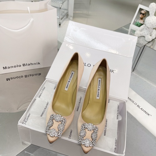 Replica Manolo Blahnik High-Heeled Shoes For Women #969772 $92.00 USD for Wholesale