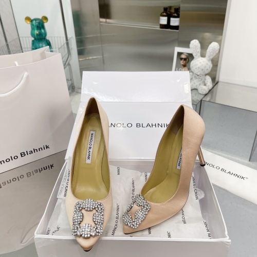 Replica Manolo Blahnik High-Heeled Shoes For Women #969772 $92.00 USD for Wholesale
