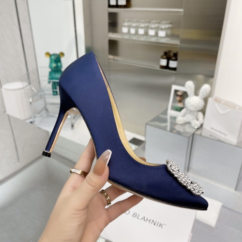 Replica Manolo Blahnik High-Heeled Shoes For Women #969773 $92.00 USD for Wholesale