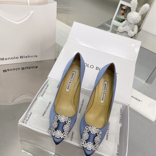 Replica Manolo Blahnik High-Heeled Shoes For Women #969774 $92.00 USD for Wholesale