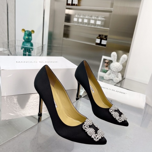 Replica Manolo Blahnik High-Heeled Shoes For Women #969775 $92.00 USD for Wholesale