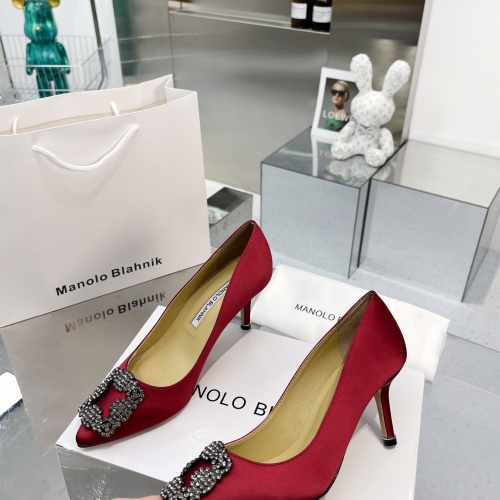 Replica Manolo Blahnik High-Heeled Shoes For Women #969777 $92.00 USD for Wholesale