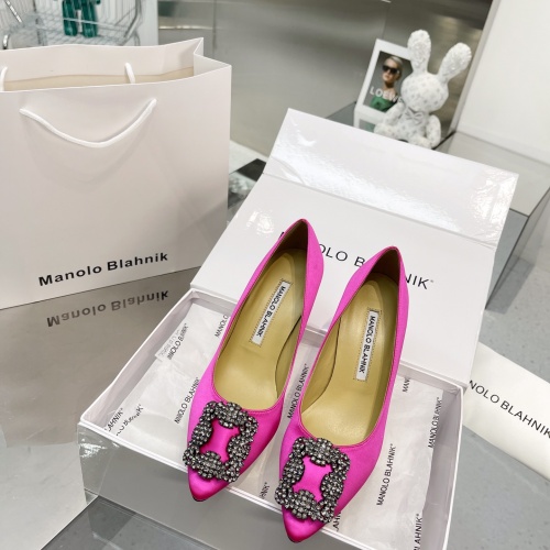 Replica Manolo Blahnik High-Heeled Shoes For Women #969778 $92.00 USD for Wholesale