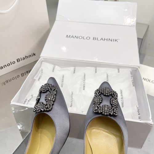 Replica Manolo Blahnik High-Heeled Shoes For Women #969780 $92.00 USD for Wholesale