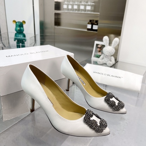 Replica Manolo Blahnik High-Heeled Shoes For Women #969781 $92.00 USD for Wholesale