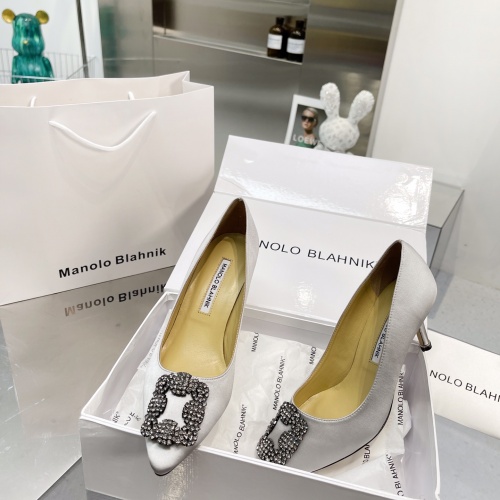 Replica Manolo Blahnik High-Heeled Shoes For Women #969782 $92.00 USD for Wholesale