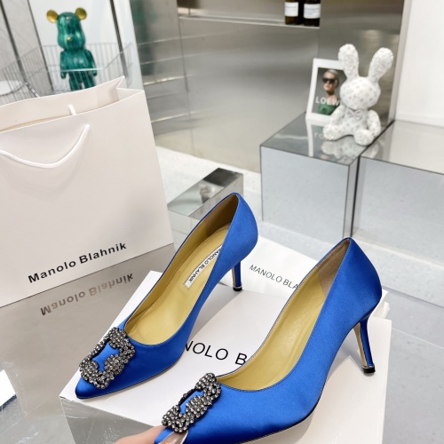 Replica Manolo Blahnik High-Heeled Shoes For Women #969784 $92.00 USD for Wholesale
