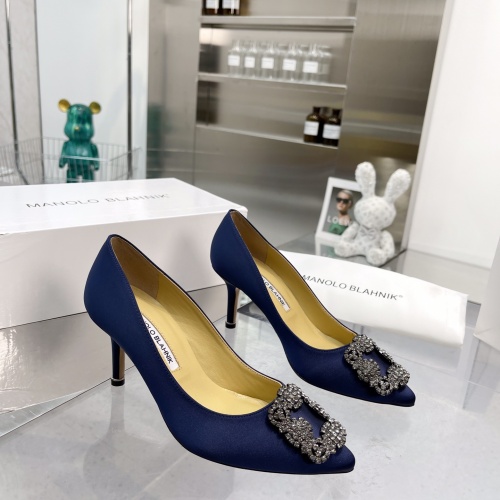 Replica Manolo Blahnik High-Heeled Shoes For Women #969785 $92.00 USD for Wholesale