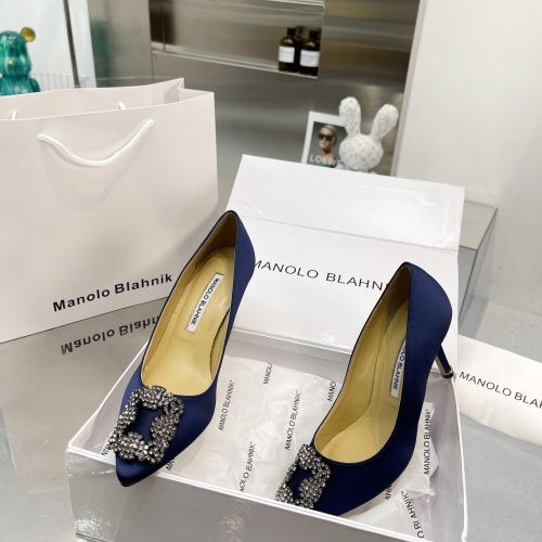Replica Manolo Blahnik High-Heeled Shoes For Women #969785 $92.00 USD for Wholesale
