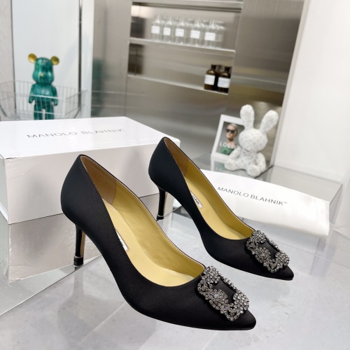 Replica Manolo Blahnik High-Heeled Shoes For Women #969786 $92.00 USD for Wholesale