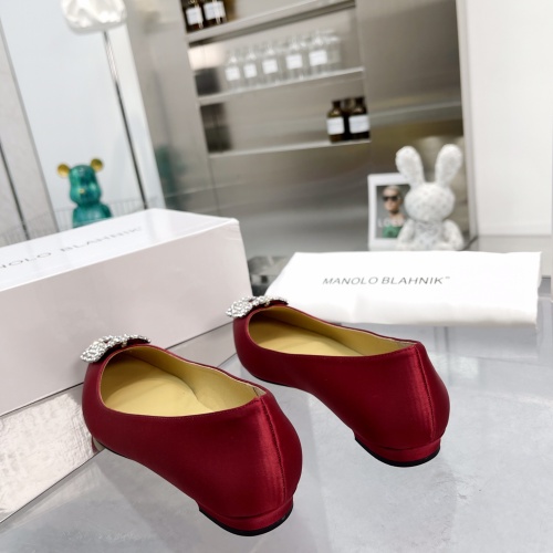 Replica Manolo Blahnik Flat Shoes For Women #969787 $85.00 USD for Wholesale