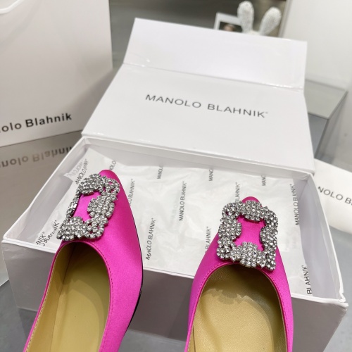 Replica Manolo Blahnik Flat Shoes For Women #969789 $85.00 USD for Wholesale