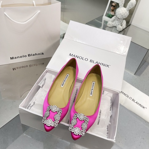 Replica Manolo Blahnik Flat Shoes For Women #969789 $85.00 USD for Wholesale