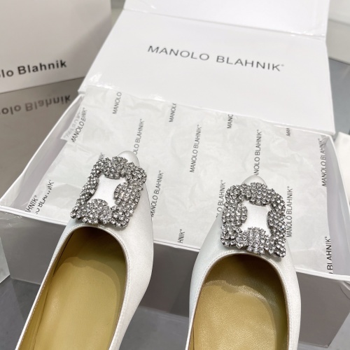 Replica Manolo Blahnik Flat Shoes For Women #969792 $85.00 USD for Wholesale