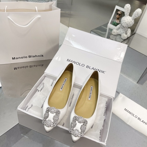Replica Manolo Blahnik Flat Shoes For Women #969792 $85.00 USD for Wholesale