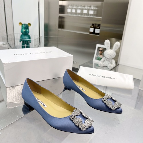 Replica Manolo Blahnik Flat Shoes For Women #969793 $85.00 USD for Wholesale
