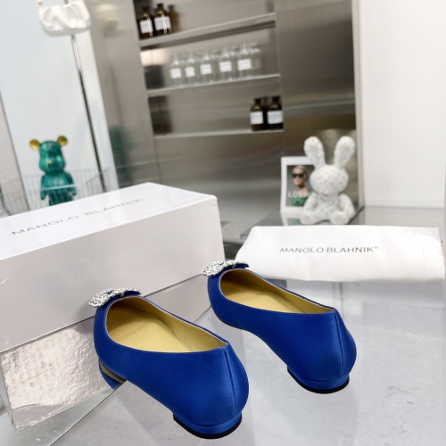 Replica Manolo Blahnik Flat Shoes For Women #969794 $85.00 USD for Wholesale