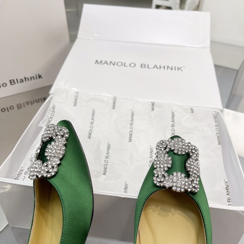 Replica Manolo Blahnik Flat Shoes For Women #969797 $85.00 USD for Wholesale