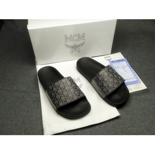 Replica MCM Slippers For Men #970600 $39.00 USD for Wholesale