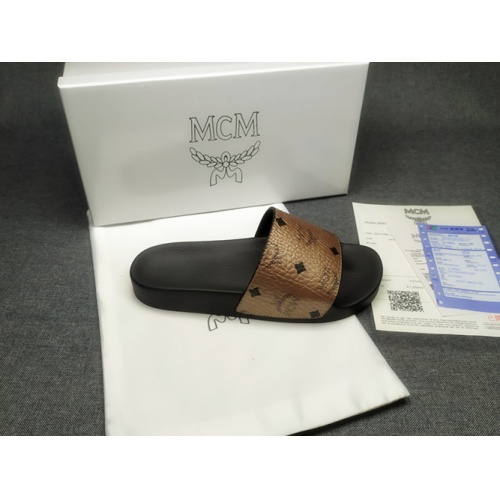 Replica MCM Slippers For Women #970605 $39.00 USD for Wholesale