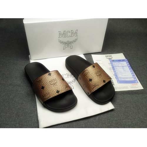 Replica MCM Slippers For Women #970605 $39.00 USD for Wholesale
