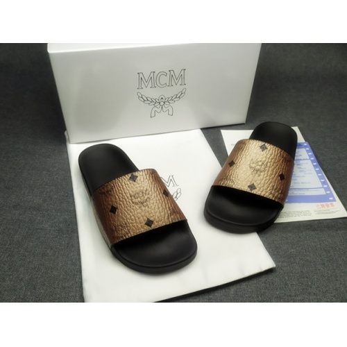 Replica MCM Slippers For Men #970606 $39.00 USD for Wholesale